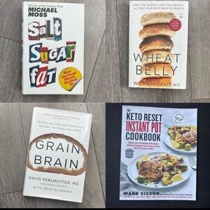 Set of 4 health books / cookbook